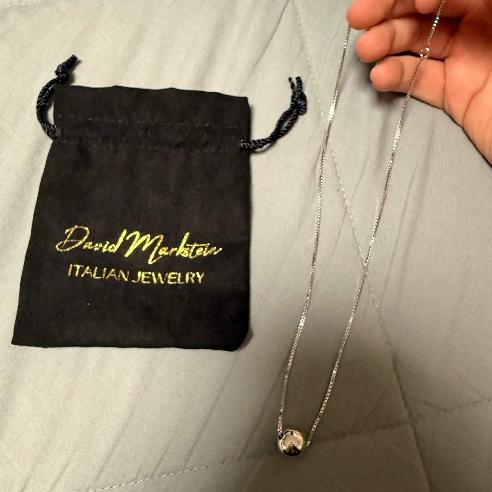 Silver Ball Necklace
